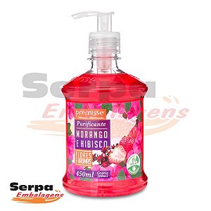 Sabonete Líquido MORANGO E HIBISCUS 450ML COM PUMP