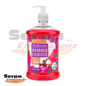 Sabonete Líquido MORANGO E HIBISCUS 1 Litro - Premisse