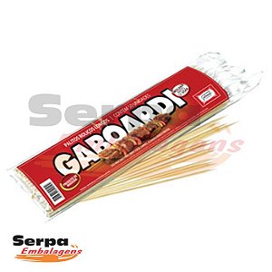 Espetos para Churrasco de Madeira 25cm x 3,5mm - Pacotes com 100 unidades