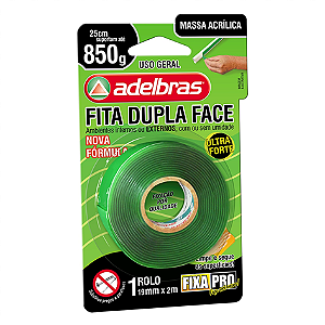 Fita Dupla Face 19mm x 2m ADELBRAS