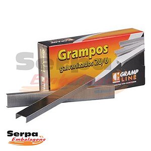 Grampos 26/6 Galvanizado com 5000 unidades - Gramp Line