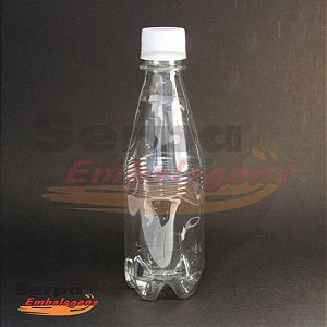 Garrafa PET 310ml - Água com Tampa Plástica Lacre