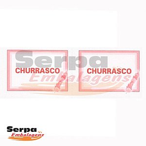 Ticket de Churrasco com 100 unidades - 152x53mm