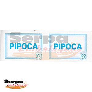 Ticket de Pipoca com 100 unidades - 152x53mm