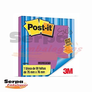 Bloco de Anotações Post-it 76x76mm - ROXO