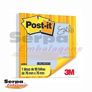 Bloco de Anotações Post-it 76x76mm - Azul