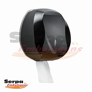 Suporte Para Papel Higiênico Rolão 300 / 500mt - PRETO