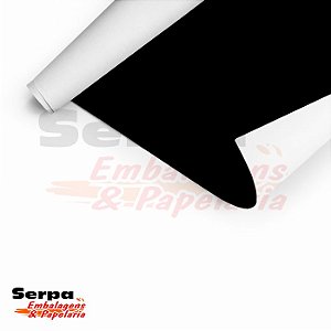 Papel Adesivo 45cm x 10m - LISO PRETO