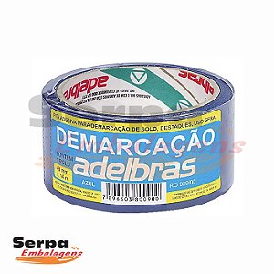 Fita Adesiva Demarcação de Solo 48mm x 14m AZUL