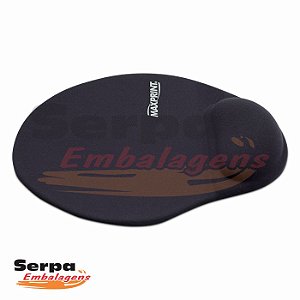 Mouse Pad com apoio para punho em gel - Preto