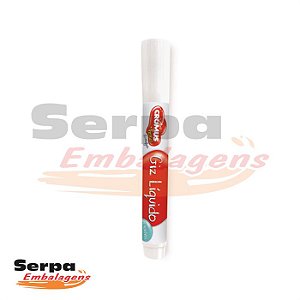 Caneta Giz Liquido Removível Branco