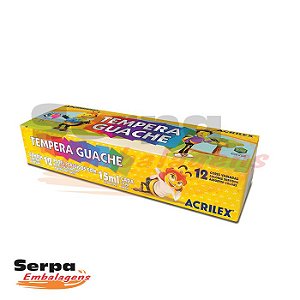 Tempera Guache 15ml - 12 CORES