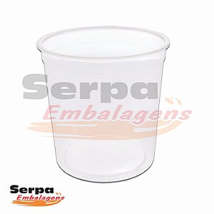 Pote Descartável 1800ml SEM TAMPA - Para Freezer e Microondas