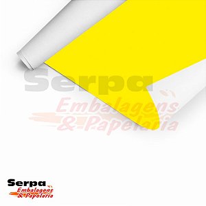 Papel Adesivo 45cm x 10m - LISO AMARELO