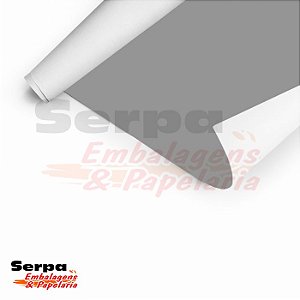 Papel Adesivo 45cm x 10m - LISO CINZA