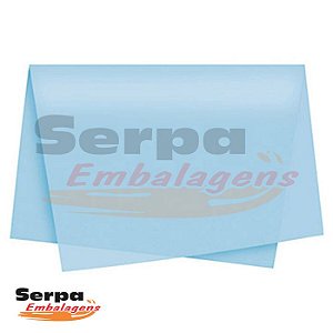 Papel Seda Azul Claro 48x60 cm - Pacote com 100 unidades