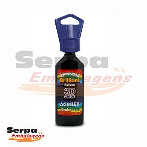 Tinta Dimensional Relevo 3D BRILHANTE - PRETO 35ml