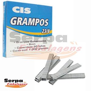 Grampo 23/8 Galvanizado com 1.000 unidades - CIS