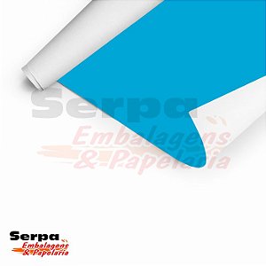 Papel Adesivo 45cm x 10m - LISO AZUL