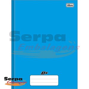 CADERNO BROCHURA CAPA DURA UNIVERSITÁRIO D+ AZUL 96 FOLHAS