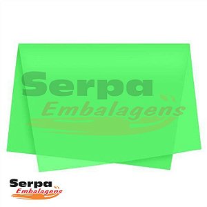 Papel Seda Verde Claro 48x60 cm - Pacote com 100 unidades
