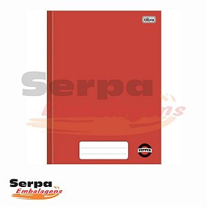 CADERNO BROCHURA CAPA DURA 1/4 PEPPER VERMELHO 40 FOLHAS