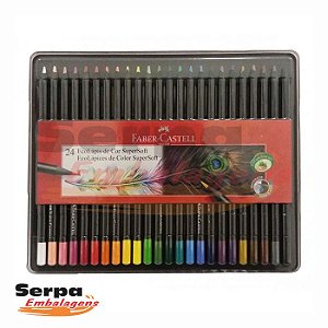 ECOLAPIS DE COR SUPERSOFT 24 CORES FABER CASTELL