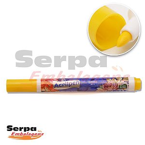 Caneta para Tecido Acrilpen Amarelo Ouro 505