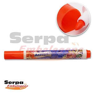 Caneta para Tecido Acrilpen Vermelho Fogo 507