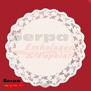 Toalha Rendada de Papel 41 cm - 10 unidades