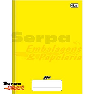 CADERNO BROCHURA CAPA DURA UNIVERSITÁRIO D+ AMARELO 48 FOLHAS