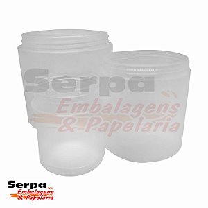 Pote de plástico - Sem Tampa - 130ml / 370ml / 680ml