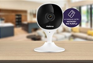 iMX C com microSD 32gb Câmera interna Wi-Fi Full HD Intelbras