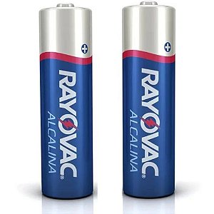 Pilhas Alcalinas Pequena Rayovac Aa - Cartela com 2 Pilhas