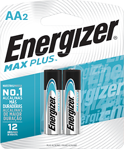 Pilha Alcalina Energizer Max Plus Aa2 - 2 Pilhas