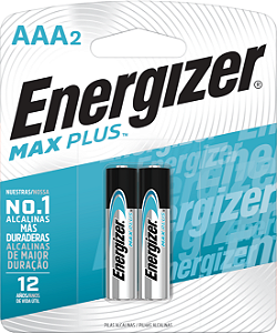 Pilha Alcalina Energizer Max Plus Aaa2 - Palito - 2 Pilhas