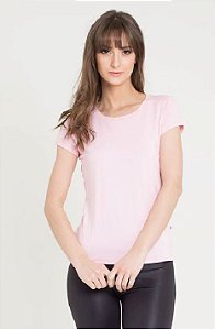 Baby Look Feminina ROSA CLARO para sublimação 100% poliestr 160 gramatura FIO 30.1