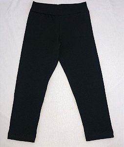 Calça legging Preta  96% algodão 4% elastano Infantil