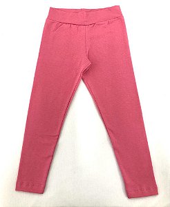 Calça Legging Rosa Chiclete  96% algodão 4% elastano Infantil