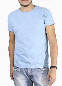 Camiseta masculina AZUL CLARO 100% poliestr 160 gramatura