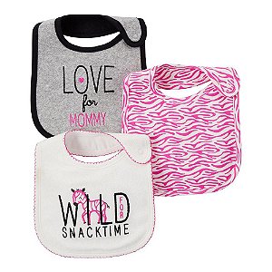 Kit Babador com 3 Peças Child of Mine Made by Carter's Zebra