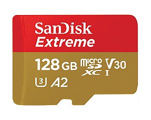 Cartão de Memória SanDisk Extreme MicroSDXC UHS-I 128GB