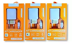 Carregador c/cabo LEHMOX KAIDI KIMASTER