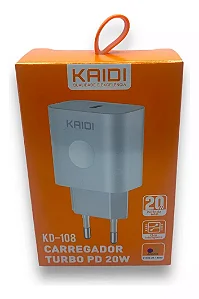 Carregador Turbo Kaidi 20W KD-108 e KD-550