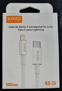 Cabo de dados e carregamento tipo-c p iPhone KD-26 KD-27