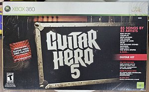 Guitarra Guitar Hero 5 + Jogo Xbox 360 Seminova