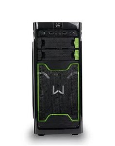 GABINETE GAMER WARRIOR HAIDA VERDE GA187