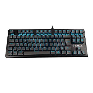 TECLADO MECANICO GAMER GAMDIAS HERMES E2 PRETO SWITCH BLUE LED AZUL