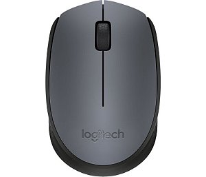 Mouse sem fio logitech m170 cinza