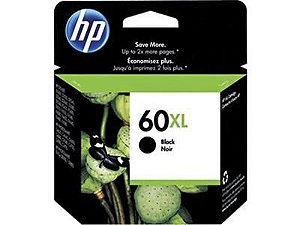 Cartucho Tinta Original Hp 60xl Preto Cc641wb